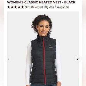 NIB NWT Ororo Woman's 4 Zone Heated Classic Vest in black size 2xl